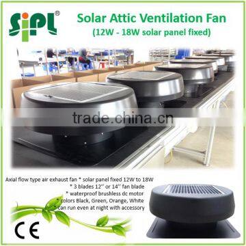 Malaysia hot sale solar powered roof top ventilation fan for home ventilation