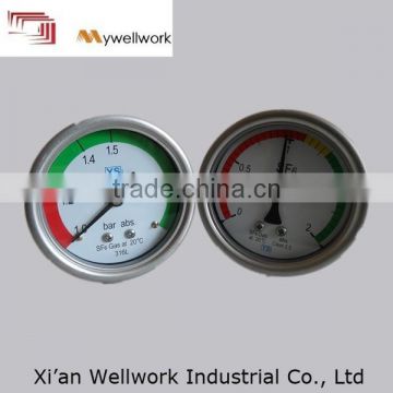 SF6 gas density monitor for high coltage Circuit Breakers RMU use hot sale SF6 test manometer