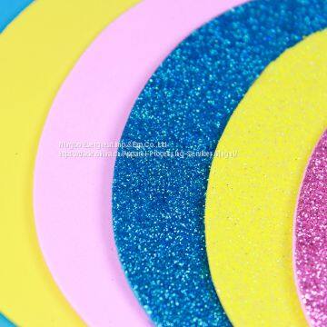 Egg Shape Glitter EVA Foam Sheet photo-2