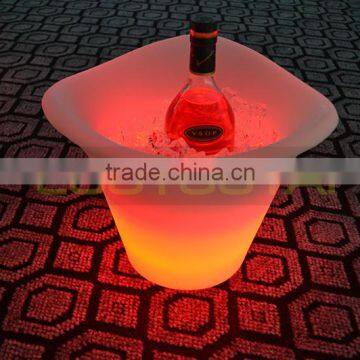 16 color change illuminated rechargeable li battery operated Led ice bucket