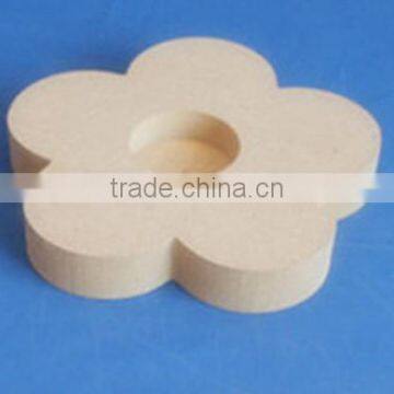 2015 Eco-friend Custom MDF Wood Craft Carved Candle Holder Wholesale photo-4