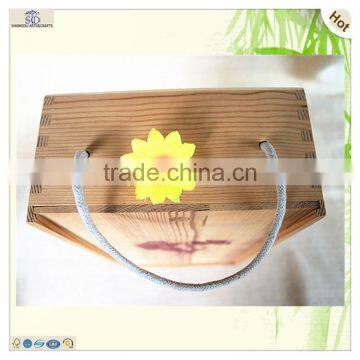 Two Rooms Silk Printing Red Pattern Wine Case Box photo-4