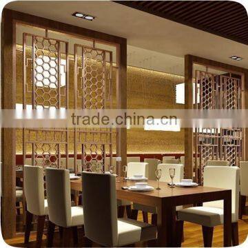Stainless Steel Decorative Restaurant Movable Partition Wall photo-4