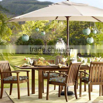 Teak Wood Table Chair Designs Malaysian Wood Dining Table Sets With Umbrella photo-2