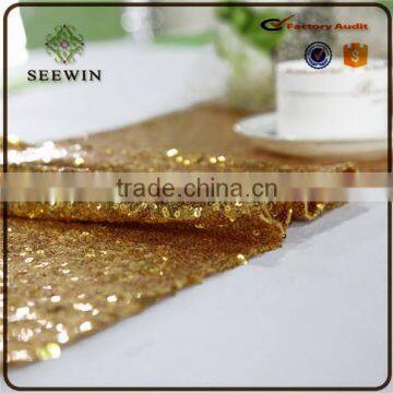 Popular Gold Sequin Table Runner for Party/Wedding Decoration photo-4