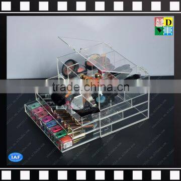 High quality elegant acrylic makeup organizer clear storage box