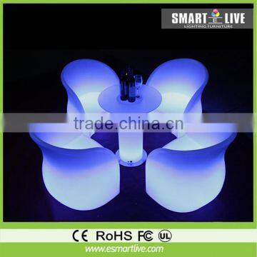 illuminated led bar chair