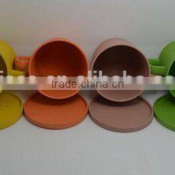 Eco Bamboo Fiber Cup/mug With Lid photo-3