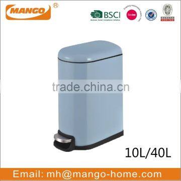 Round Powder Coating Waste Step Bin With Soft Close Lid photo-2