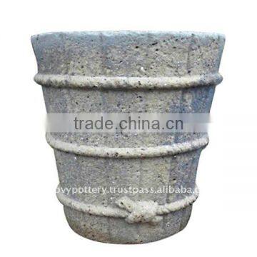 sandblast pot, sandblast planter