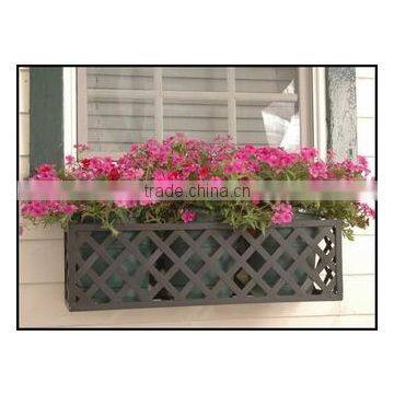 wrought iron window box