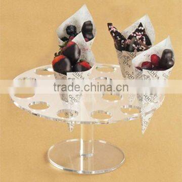 Acrylic Ice Cream Cone Holder Display Stand - Hold 8 Cones Buffet photo-5