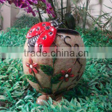 Ladybug design garden art deco