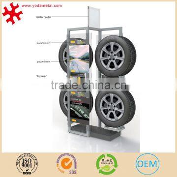 Heavty Duty Car Tyre Parts Display Rack for Retail Store, 4S Store Tire Storage Stand Metal Metal Tire Display photo-3