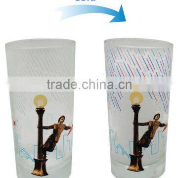 glass cup picture color changing magic cup
