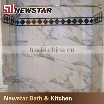 Customize accept China polished artificial marble tub surrounds