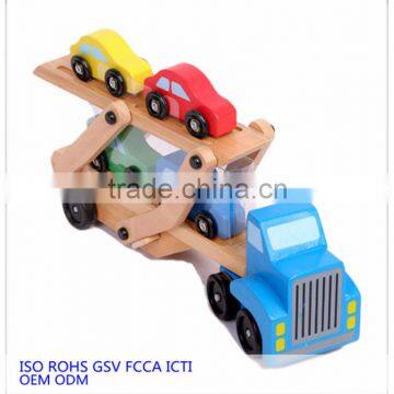 colorful toy buses,with 4 mini car