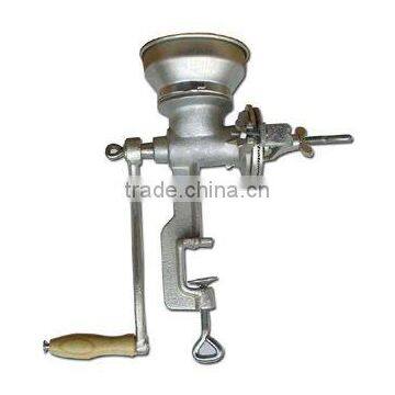 manual cast iron corn grinder with low hopper