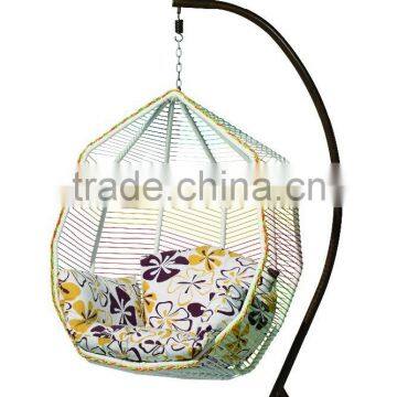 Hot sale egg shaped hanging chair indoor wicker hanging chair