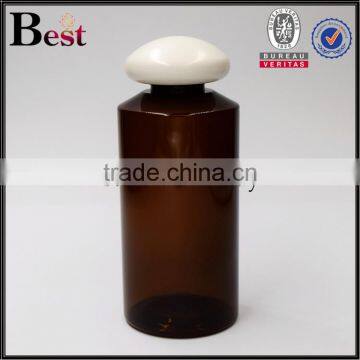 150ml Custom Made Plastic Bottle Cosmetic Amber Custom Made Plastic Bottle With Special Design Cap photo-2