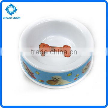 Round Shape Plastic Dog Food Bowl