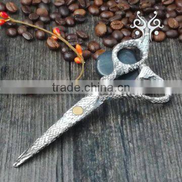 QJ-HC48 Punk Style Hair Dresser Cutting Scissor With Special Pattern photo-6