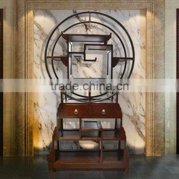 Cabinet Book Rack Oriental Model ''G'' Mahogany Wood Furniture, Antique Furniture Style Handmade from Indonesia