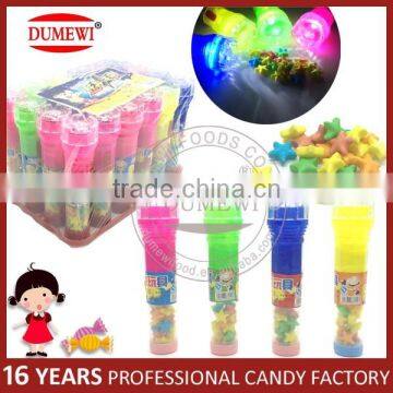 Rainbow Color Pressed Candy Toy Flashlight