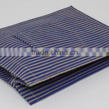 Hot One Color Allover Strip Print Male Hifashionable Tote Bag With Pocket - pp Laminated Jute Fabric