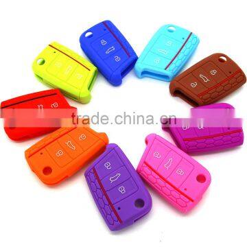Best Price Custom Car Key Shell Silicone Car Key Cover for VW Golf 7 photo-5