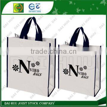 Laminated with BOPP fashional shopping woven bag