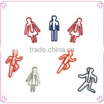 Office Stationery Human Shaped Paper Clip Metal Wire Clip Gifts photo-4