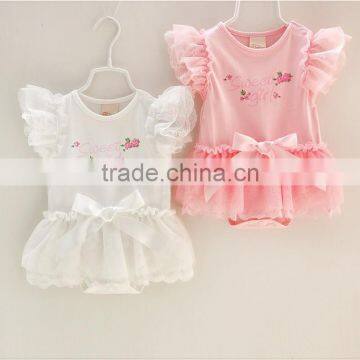High Quality Customized Baby Clothing Sets Cotton Princess Girls Clothing photo-4