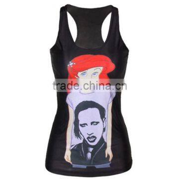 Top quality professional manufacturer sublimated customized running top