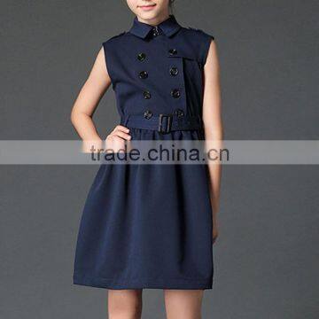 2017 Stylish Cotton Sleeveless School Uniform Design For Girls photo-5