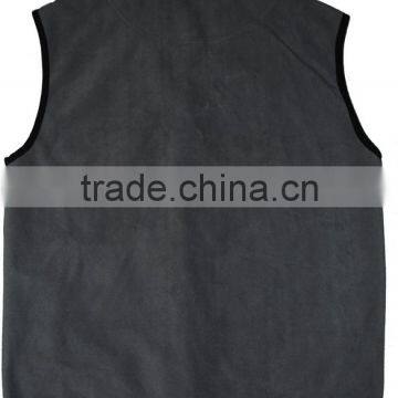 Polar Fleece Professional Manufacturer ! Men's Sleeveless Cheap Fleece Jacket 100%polyeter Polar Fleece 180g Compounded Jersey
