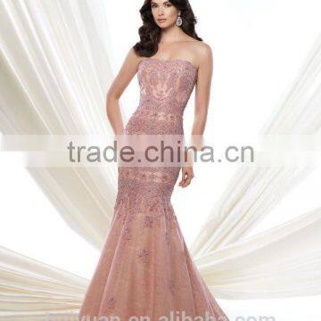 New Fashion Full Lace Mermaid Sleeveless Boat Neck Simple Bridal Dresses photo-2