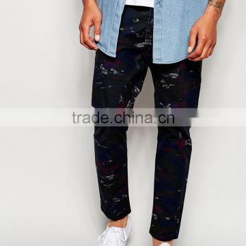 all over print custom made pantalones jeans men from China