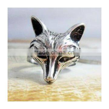 fashion fox rings, fashion animal rings, personalized antique rings