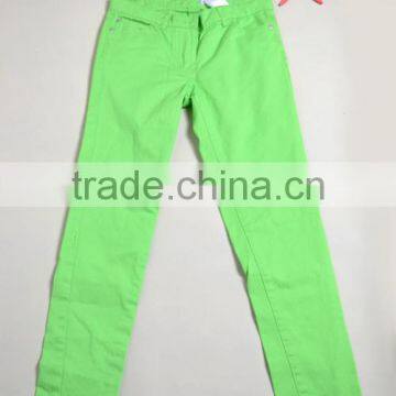 Fashionable and cool grass green trousers baby girl kids