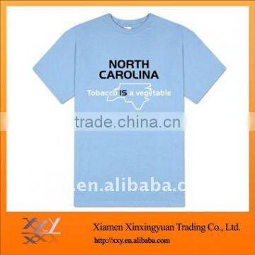 Light Blue T-shirt Customize Factory no minimum