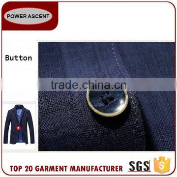 Wholesale Casual Men'S Fashion Check Button Suit Jacket Blazer photo-6