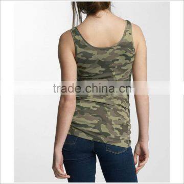 Custom Breathable Camouflage Color Vest Fashion Casual Wear Camo Womens Tank Top photo-2