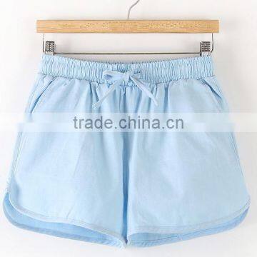 2016 OEM Wholesale Custom Linen/cotton Blank Sweat Shorts photo-2