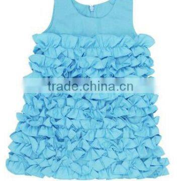 GIRLS BLANK FLOWER RUFFLE DRESS photo-1