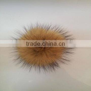 Raccoon Fur Pom Poms For Hat / Garment / Key Chain/Shoes photo-6