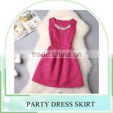 Promotional ! 2016 Summer Style Printing Dress Skirt, Women Sleeveless Party Dresses, Custom Women Dress photo-5