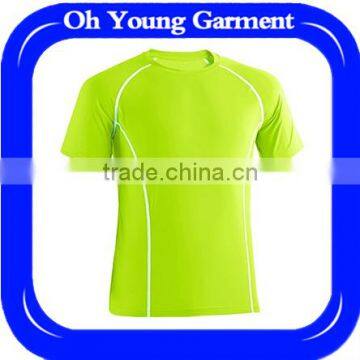 New design Blank sports wear lastest 100 polyester fabric promotion t-shirt men plain soft dry fit t-shirt wholesale