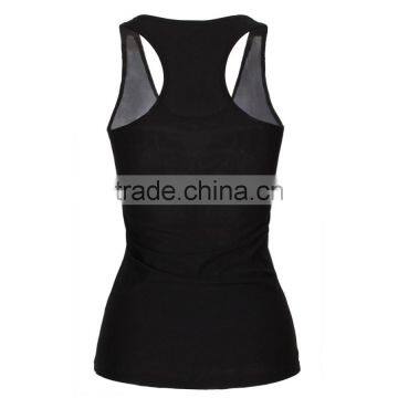 Polyester Tank Top Backless With Spandex Printed Black Size:Free Size Sold By PC photo-3