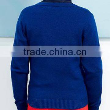 Thick Cardigan v Neck Knitting Pattern Uniform School Sweater for Boys photo-4